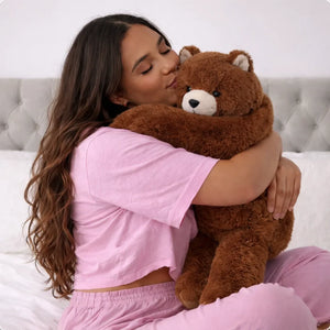 Hugsio Bearie weighted bear plush - comforting gift for anxiety relief