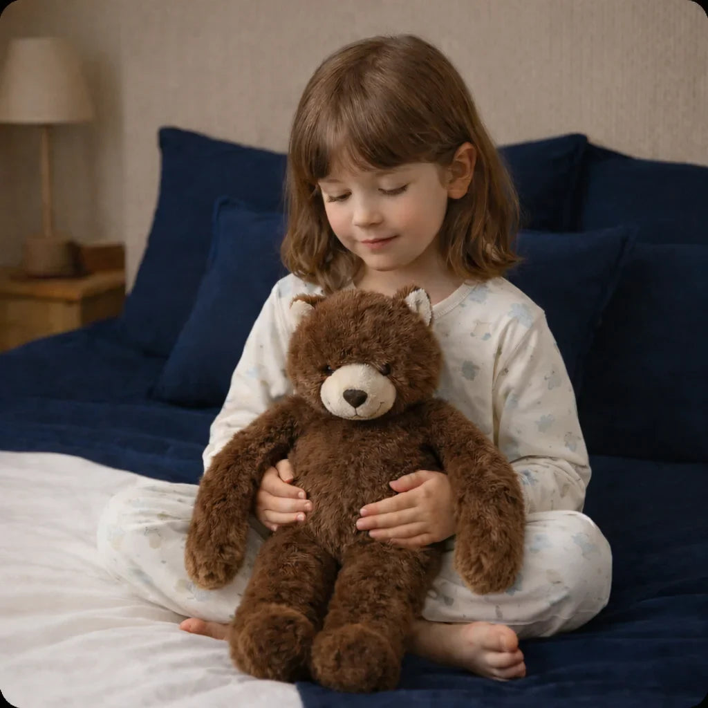 Hugsio Bearie weighted stuffed bear - stress relief plush toy