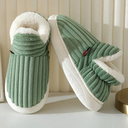 Fleece-Lined Winter Slippers