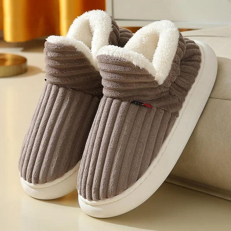 Fleece-Lined Winter Slippers