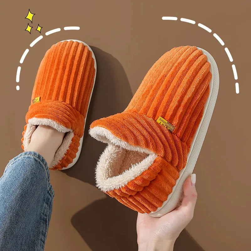 Fleece-Lined Winter Slippers