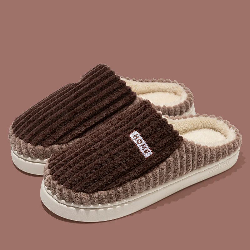Striped Cotton Slippers