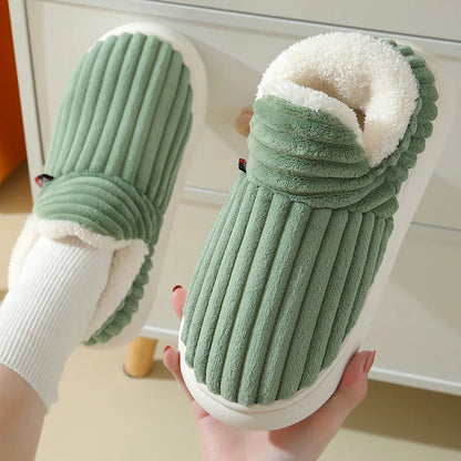 Fleece-Lined Winter Slippers