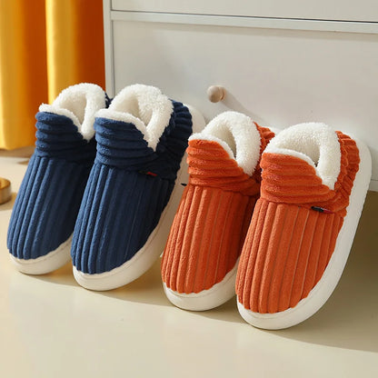 Fleece-Lined Winter Slippers