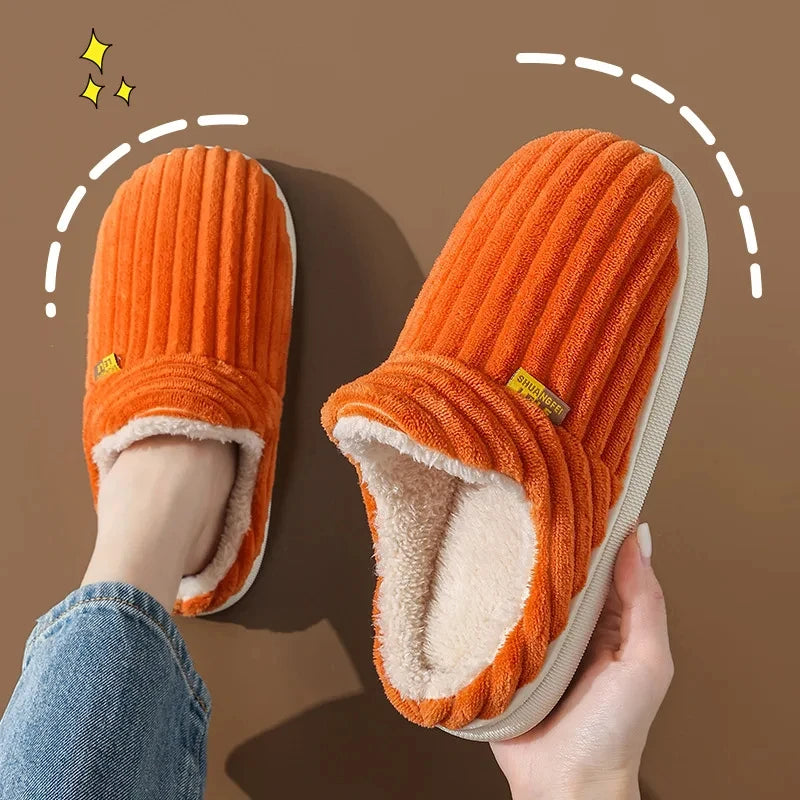 Fleece-Lined Winter Slippers