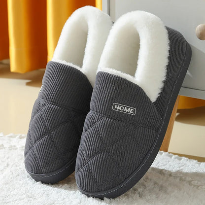Fleece-Lined Winter Slippers