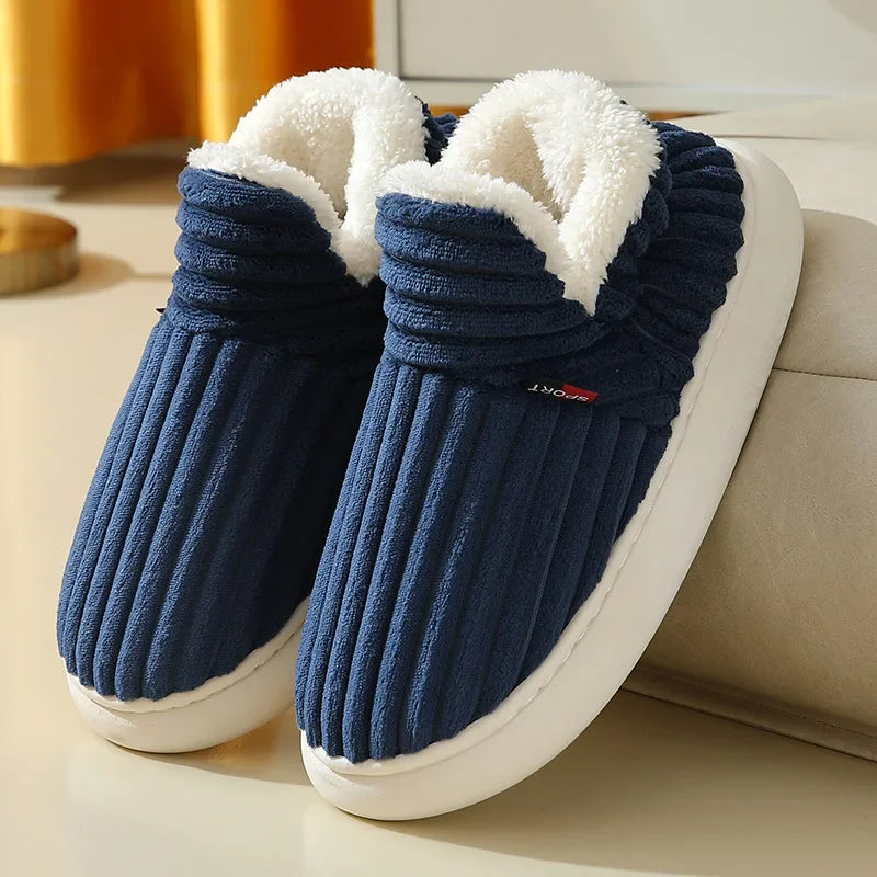 Fleece-Lined Winter Slippers