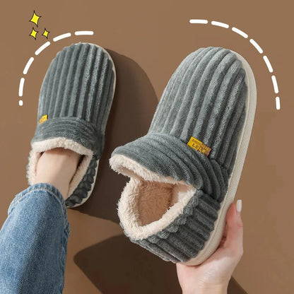 Fleece-Lined Winter Slippers