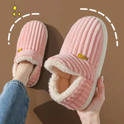 Fleece-Lined Winter Slippers