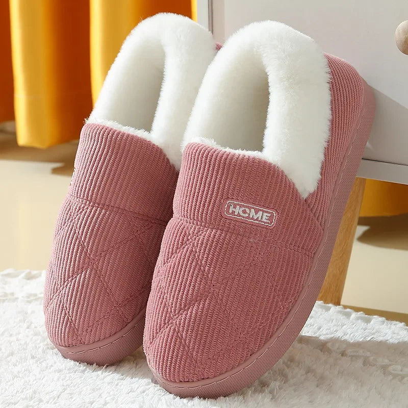 Fleece-Lined Winter Slippers