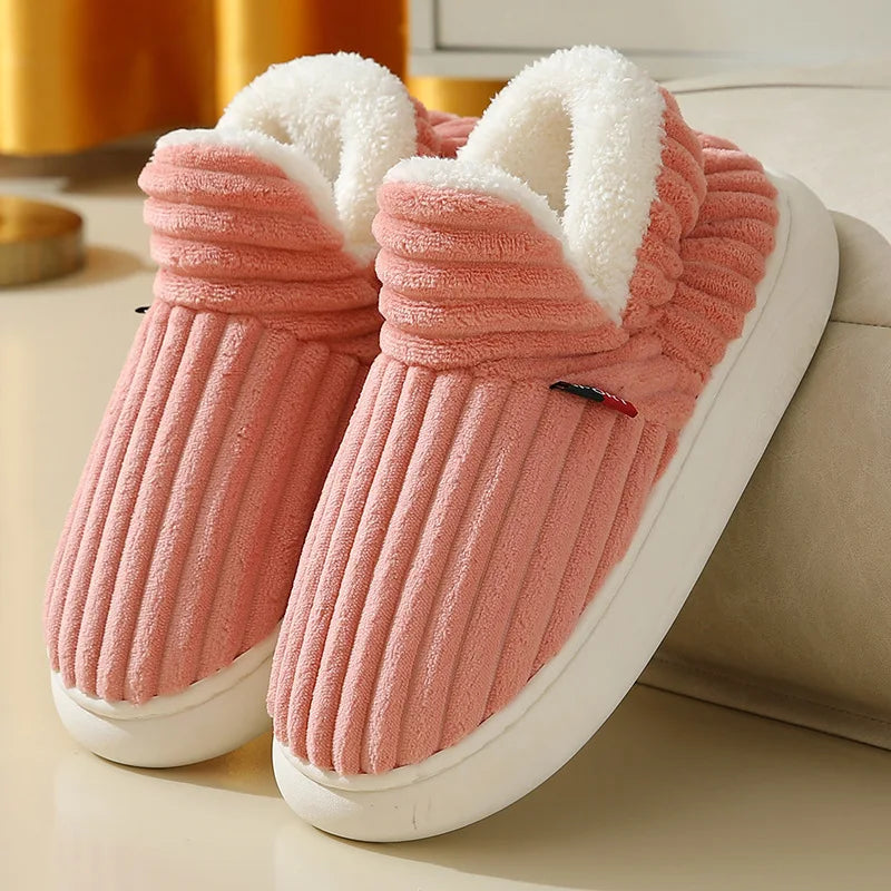 Fleece-Lined Winter Slippers