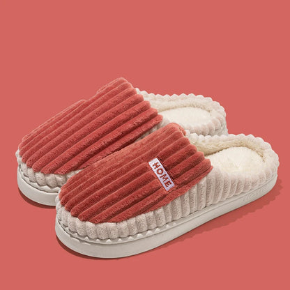 Striped Cotton Slippers