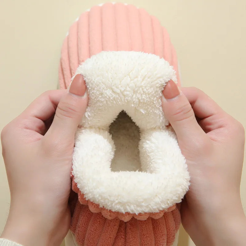Fleece-Lined Winter Slippers