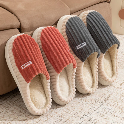 Striped Cotton Slippers